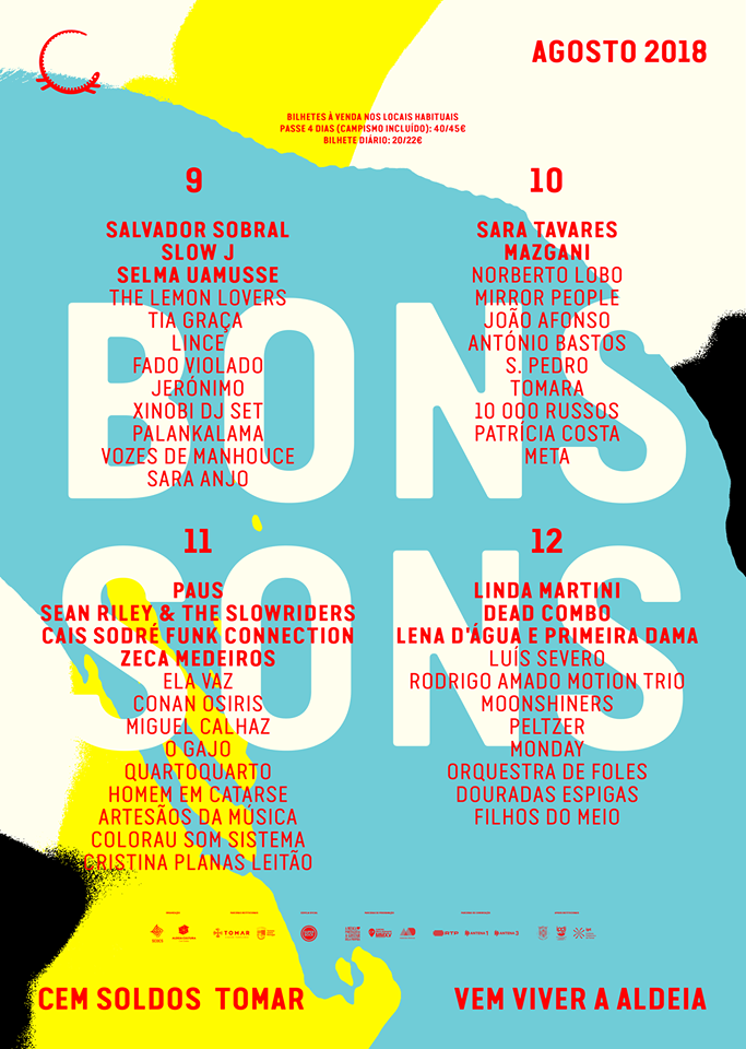 Cartaz Bons Sons 2018 - alinhamento