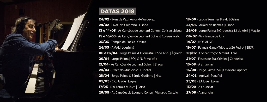 Concertos - Agenda - Espetáculos - Jorge Palma