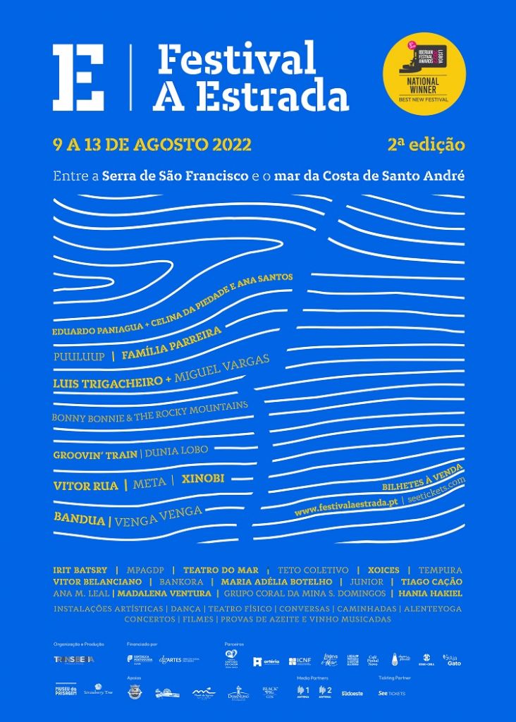 Cartaz FESTIVAL A ESTRADA 2022 - Serra de São Francisco - Mar Costa de Santo André
