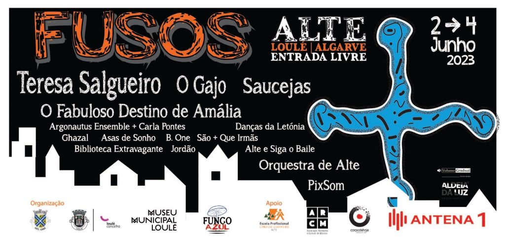 aldeia de alte - Fusos - Festival de Fusões Artísticas 2023 cartaz