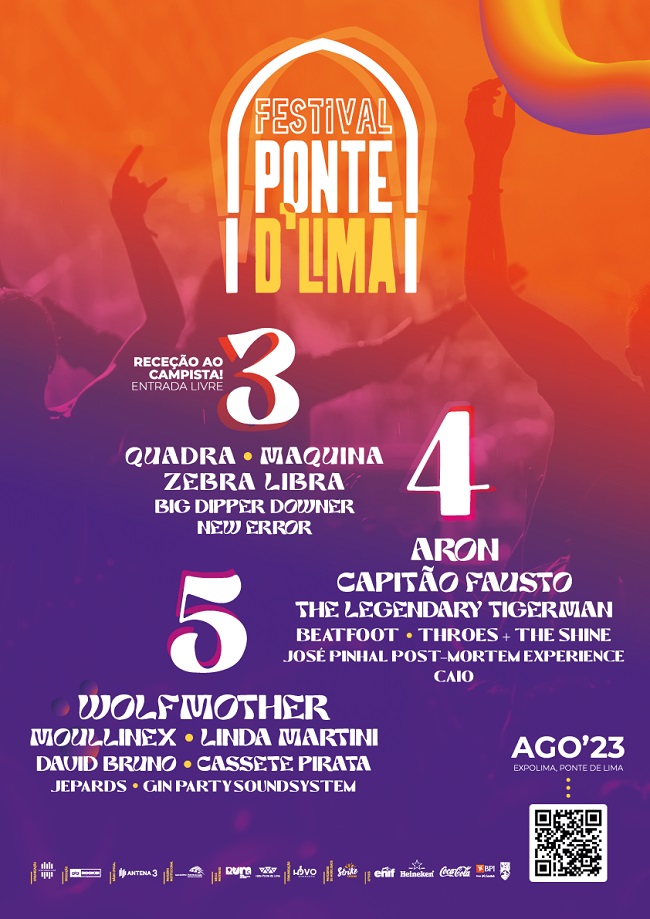 Festival Ponte d’Lima cartaz 2023 artistas bandas