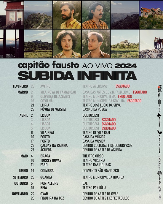 Subida Infinita - novo disco - Capitão Fausto - agenda - concertos - datas